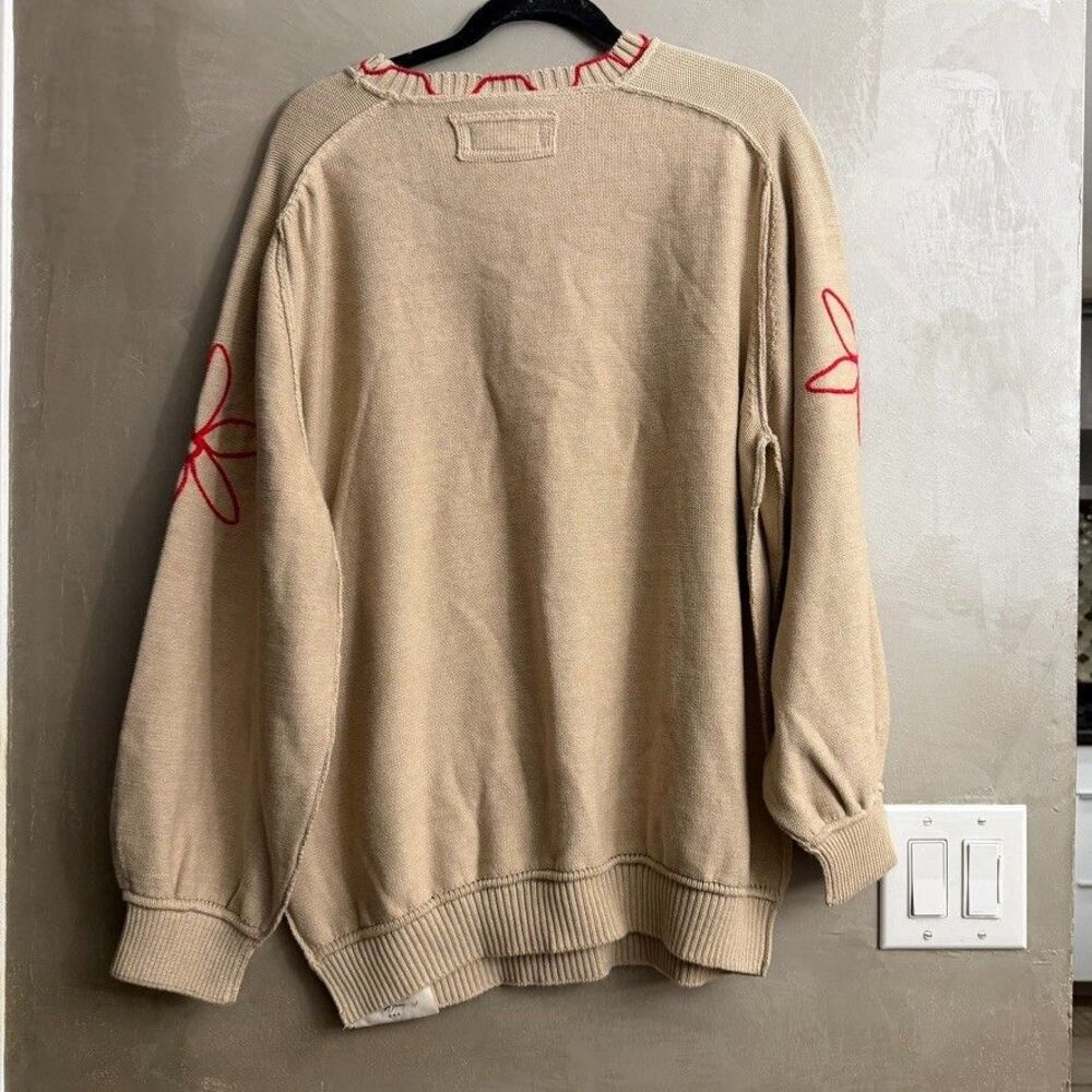 Free People We The Free Bunny Graphic Crewneck Sweater Medium M NEW - Picture 7 of 7